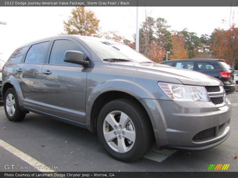 Storm Gray Pearl / Black 2013 Dodge Journey American Value Package