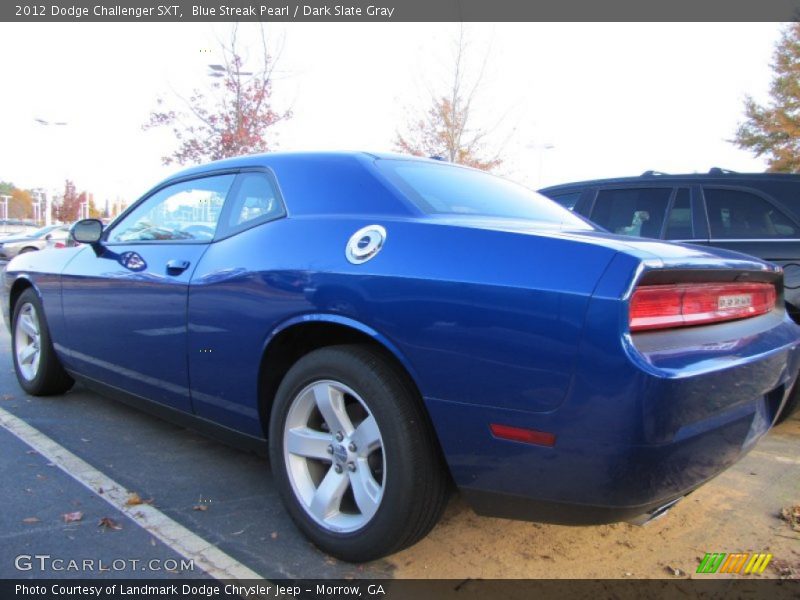 Blue Streak Pearl / Dark Slate Gray 2012 Dodge Challenger SXT