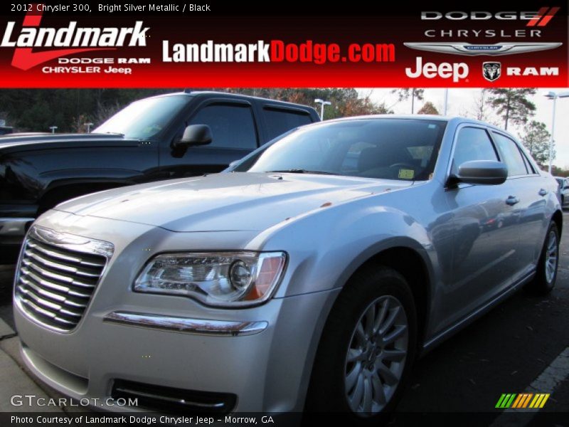 Bright Silver Metallic / Black 2012 Chrysler 300