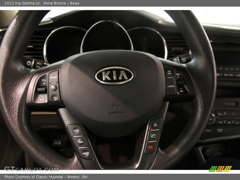 Metal Bronze / Beige 2011 Kia Optima LX