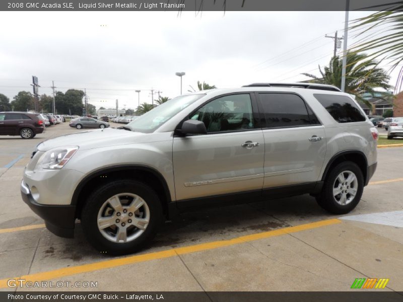 Liquid Silver Metallic / Light Titanium 2008 GMC Acadia SLE