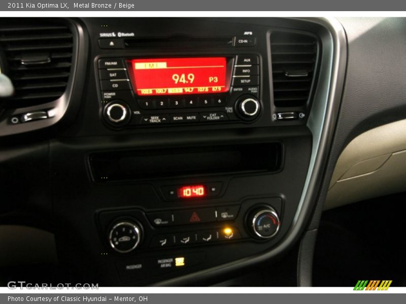Metal Bronze / Beige 2011 Kia Optima LX