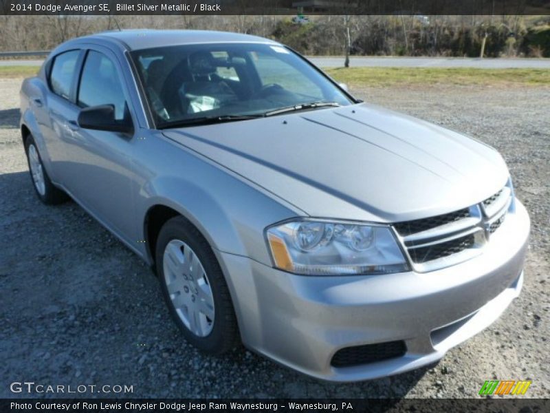 Billet Silver Metallic / Black 2014 Dodge Avenger SE