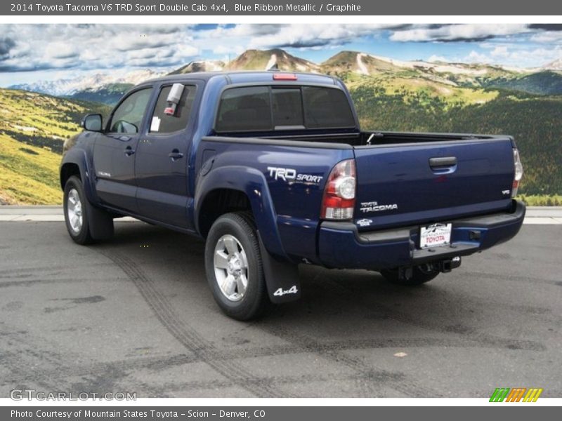 Blue Ribbon Metallic / Graphite 2014 Toyota Tacoma V6 TRD Sport Double Cab 4x4