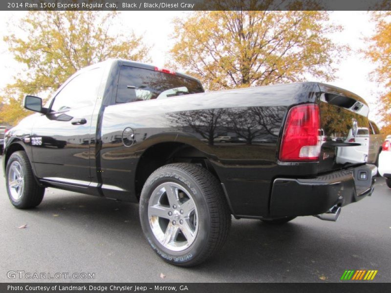 Black / Black/Diesel Gray 2014 Ram 1500 Express Regular Cab