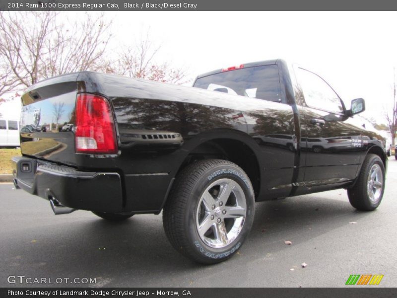 Black / Black/Diesel Gray 2014 Ram 1500 Express Regular Cab