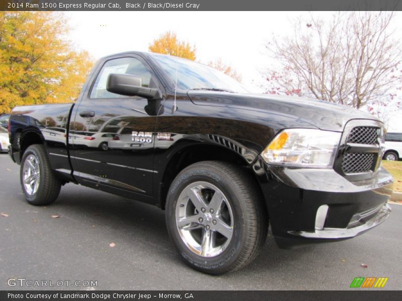 Black / Black/Diesel Gray 2014 Ram 1500 Express Regular Cab