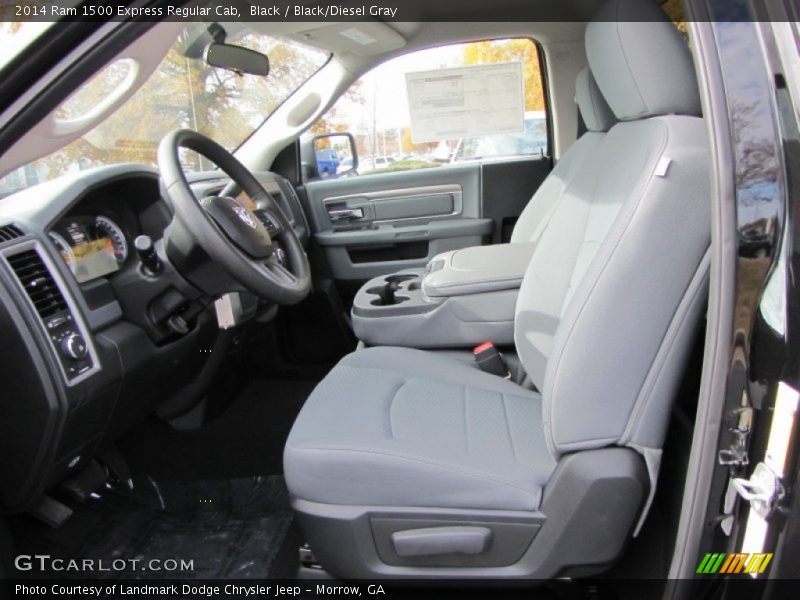 Black / Black/Diesel Gray 2014 Ram 1500 Express Regular Cab