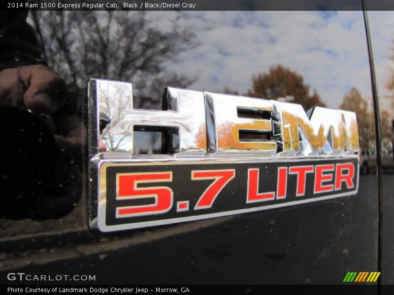 Black / Black/Diesel Gray 2014 Ram 1500 Express Regular Cab