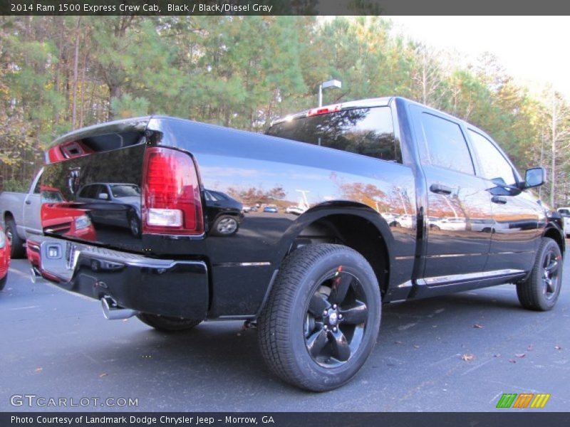 Black / Black/Diesel Gray 2014 Ram 1500 Express Crew Cab