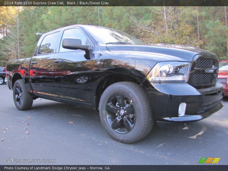 Black / Black/Diesel Gray 2014 Ram 1500 Express Crew Cab
