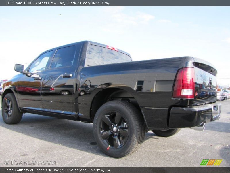 Black / Black/Diesel Gray 2014 Ram 1500 Express Crew Cab