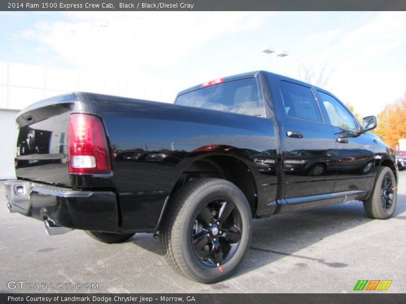Black / Black/Diesel Gray 2014 Ram 1500 Express Crew Cab