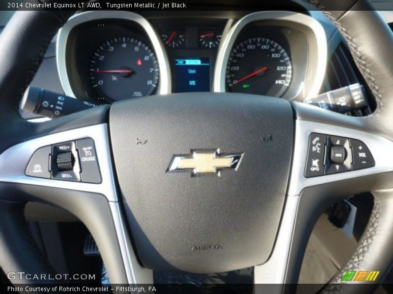 Tungsten Metallic / Jet Black 2014 Chevrolet Equinox LT AWD