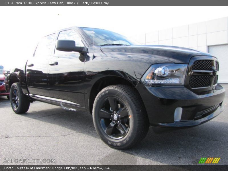 Black / Black/Diesel Gray 2014 Ram 1500 Express Crew Cab