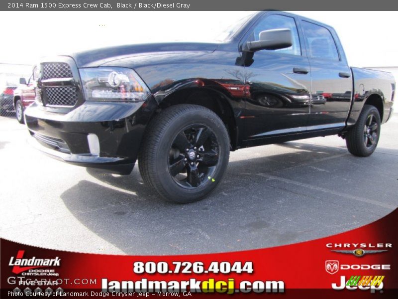 Black / Black/Diesel Gray 2014 Ram 1500 Express Crew Cab