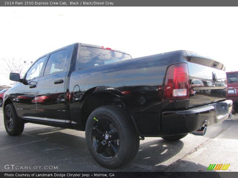 Black / Black/Diesel Gray 2014 Ram 1500 Express Crew Cab