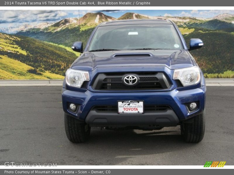 Blue Ribbon Metallic / Graphite 2014 Toyota Tacoma V6 TRD Sport Double Cab 4x4
