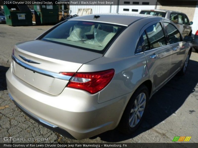 Cashmere Pearl / Black/Light Frost Beige 2014 Chrysler 200 Limited Sedan