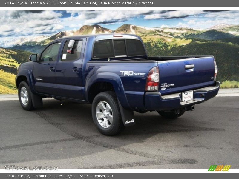 Blue Ribbon Metallic / Graphite 2014 Toyota Tacoma V6 TRD Sport Double Cab 4x4