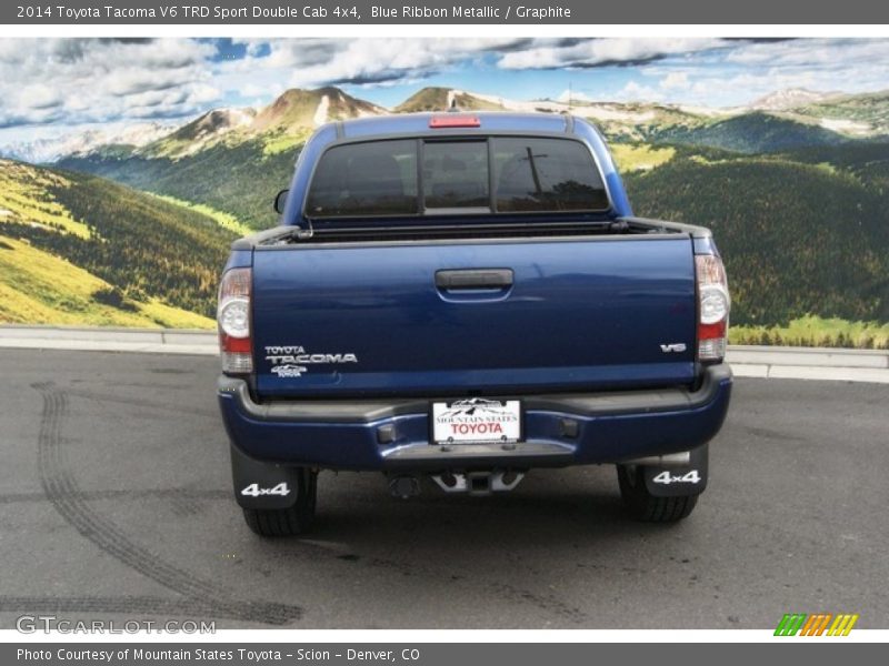Blue Ribbon Metallic / Graphite 2014 Toyota Tacoma V6 TRD Sport Double Cab 4x4