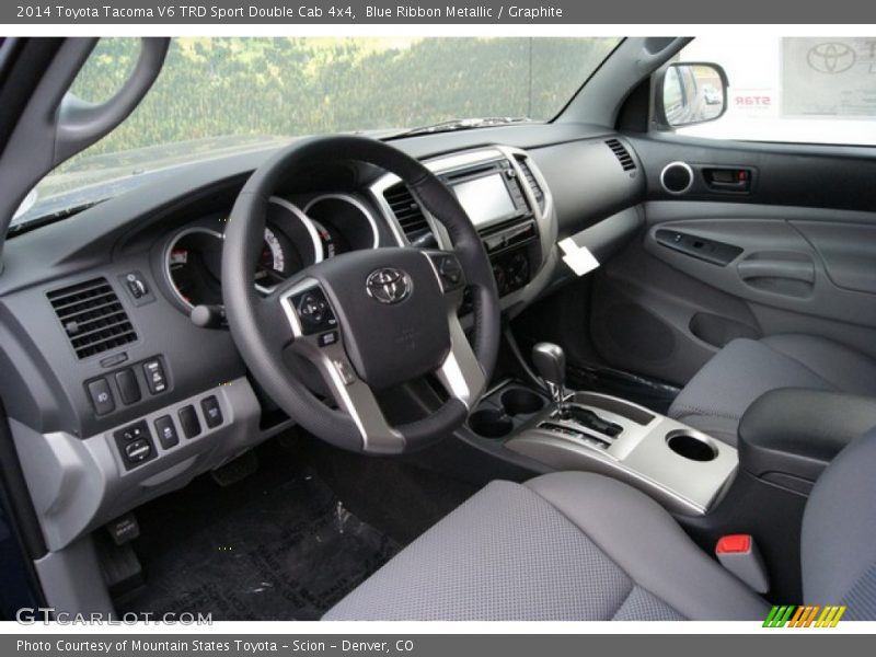 Blue Ribbon Metallic / Graphite 2014 Toyota Tacoma V6 TRD Sport Double Cab 4x4