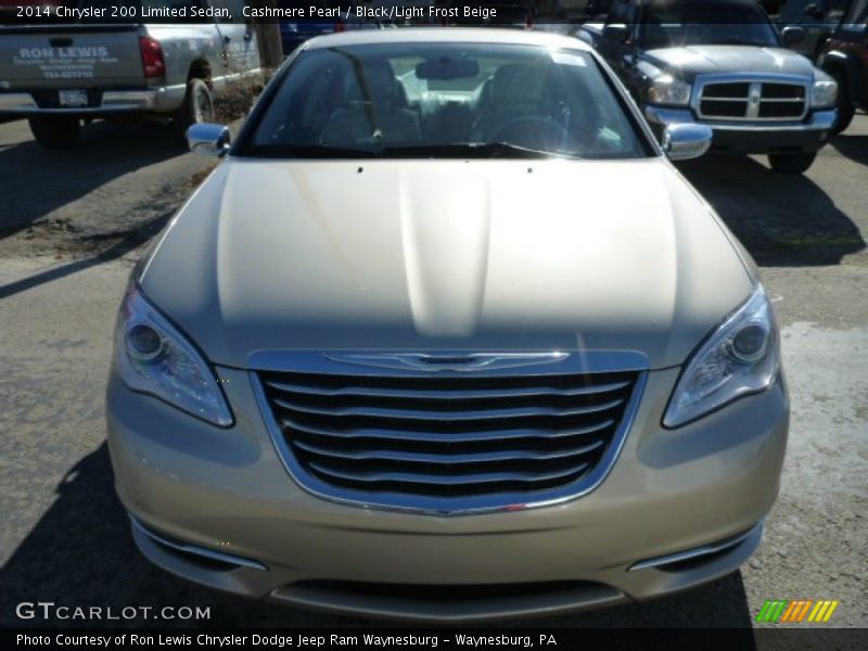 Cashmere Pearl / Black/Light Frost Beige 2014 Chrysler 200 Limited Sedan
