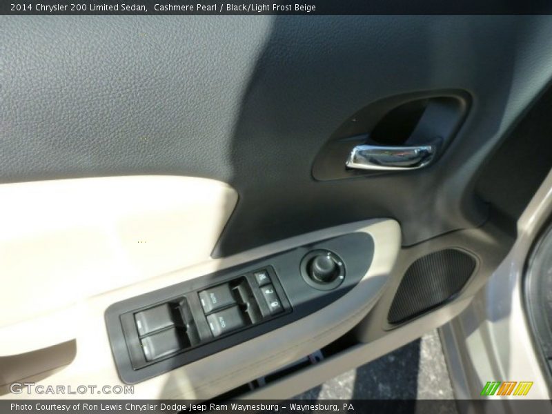 Cashmere Pearl / Black/Light Frost Beige 2014 Chrysler 200 Limited Sedan