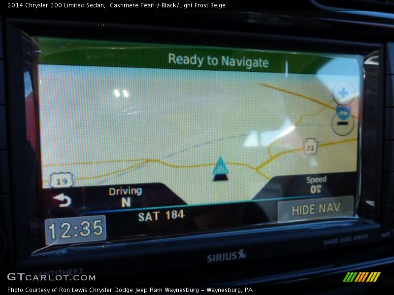 Cashmere Pearl / Black/Light Frost Beige 2014 Chrysler 200 Limited Sedan