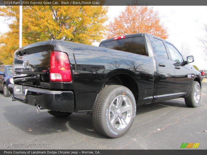 Black / Black/Diesel Gray 2014 Ram 1500 Express Quad Cab