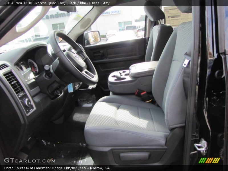 Black / Black/Diesel Gray 2014 Ram 1500 Express Quad Cab