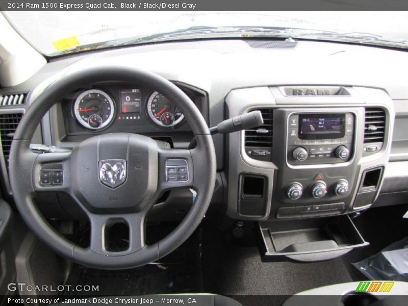 Black / Black/Diesel Gray 2014 Ram 1500 Express Quad Cab
