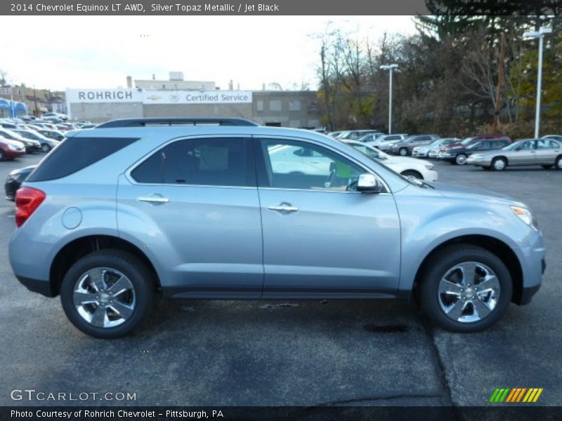 Silver Topaz Metallic / Jet Black 2014 Chevrolet Equinox LT AWD