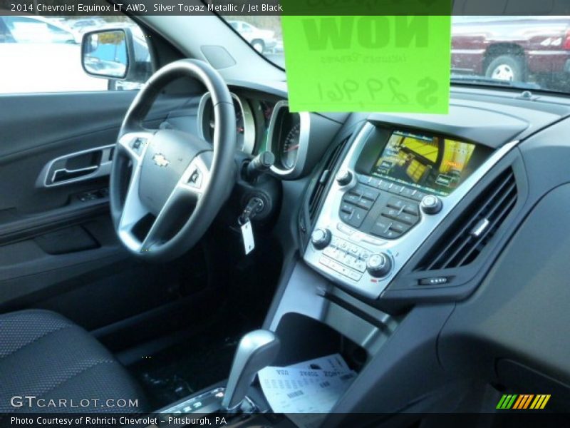 Silver Topaz Metallic / Jet Black 2014 Chevrolet Equinox LT AWD