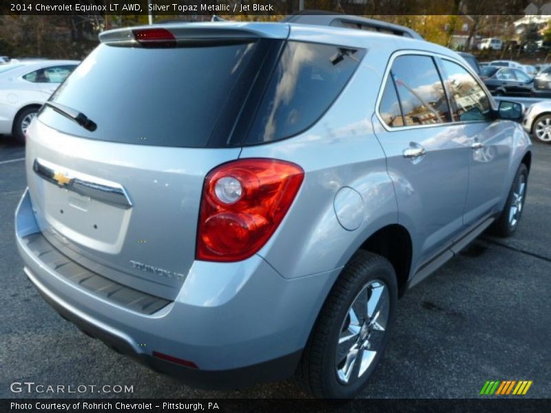 Silver Topaz Metallic / Jet Black 2014 Chevrolet Equinox LT AWD