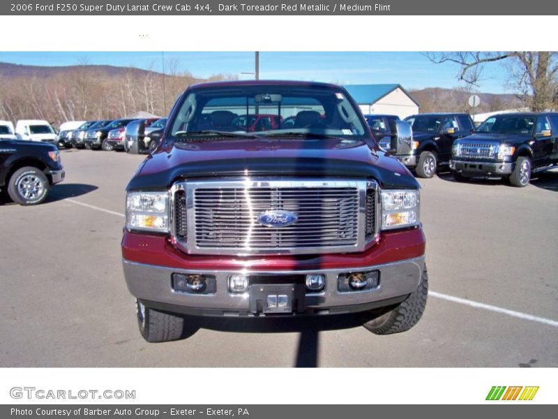 Dark Toreador Red Metallic / Medium Flint 2006 Ford F250 Super Duty Lariat Crew Cab 4x4
