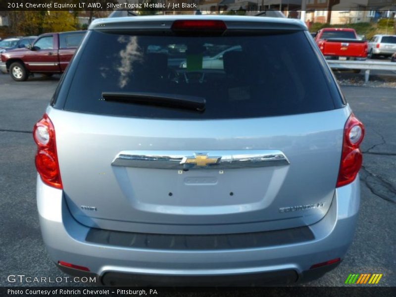 Silver Topaz Metallic / Jet Black 2014 Chevrolet Equinox LT AWD