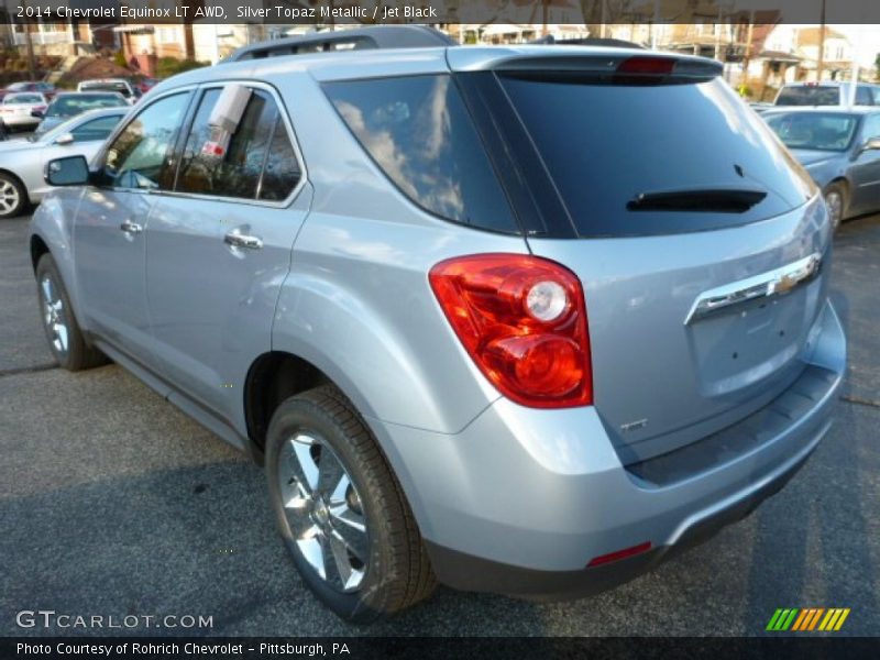 Silver Topaz Metallic / Jet Black 2014 Chevrolet Equinox LT AWD