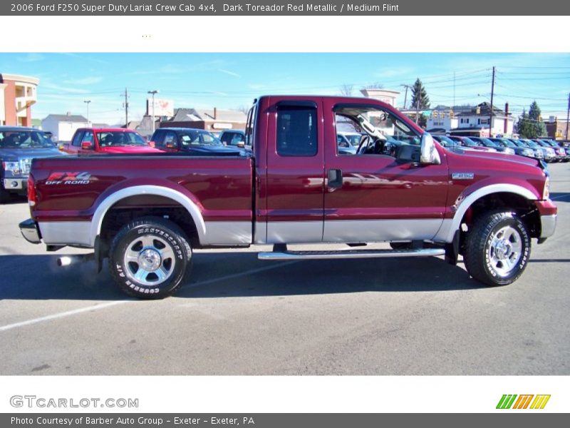 Dark Toreador Red Metallic / Medium Flint 2006 Ford F250 Super Duty Lariat Crew Cab 4x4