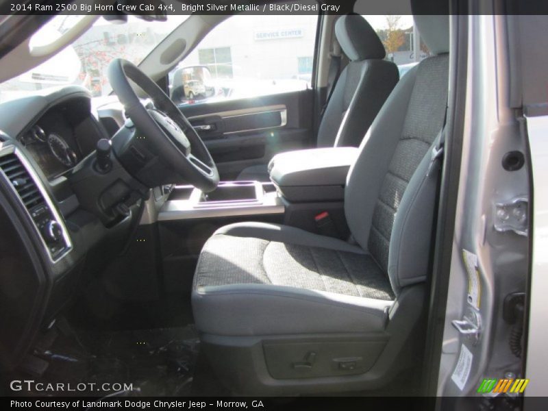 Bright Silver Metallic / Black/Diesel Gray 2014 Ram 2500 Big Horn Crew Cab 4x4