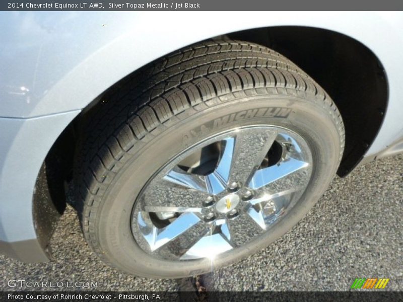 Silver Topaz Metallic / Jet Black 2014 Chevrolet Equinox LT AWD