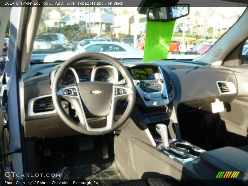 Silver Topaz Metallic / Jet Black 2014 Chevrolet Equinox LT AWD