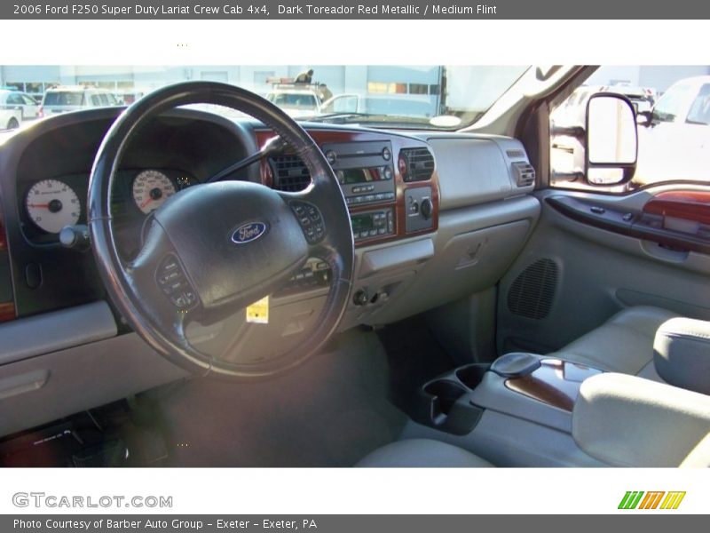 Dark Toreador Red Metallic / Medium Flint 2006 Ford F250 Super Duty Lariat Crew Cab 4x4