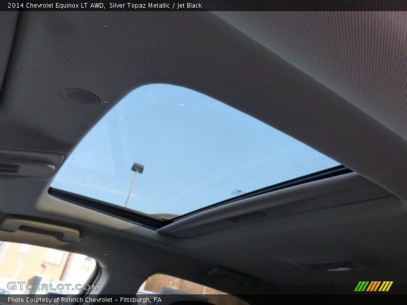 Silver Topaz Metallic / Jet Black 2014 Chevrolet Equinox LT AWD