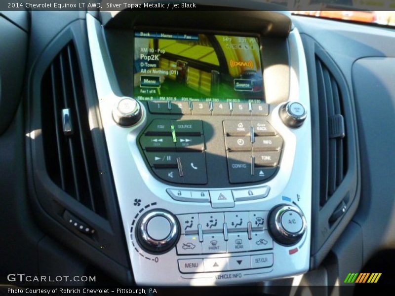 Silver Topaz Metallic / Jet Black 2014 Chevrolet Equinox LT AWD