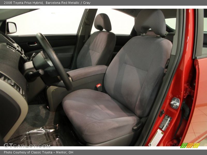 Barcelona Red Metallic / Gray 2008 Toyota Prius Hybrid