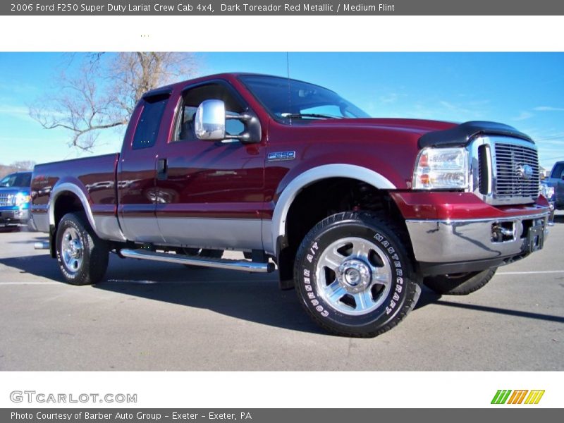 Dark Toreador Red Metallic / Medium Flint 2006 Ford F250 Super Duty Lariat Crew Cab 4x4