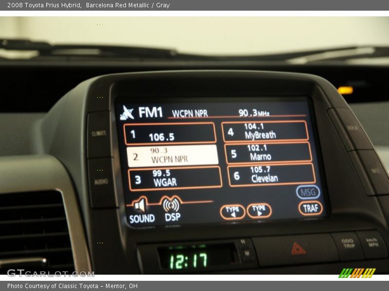 Barcelona Red Metallic / Gray 2008 Toyota Prius Hybrid