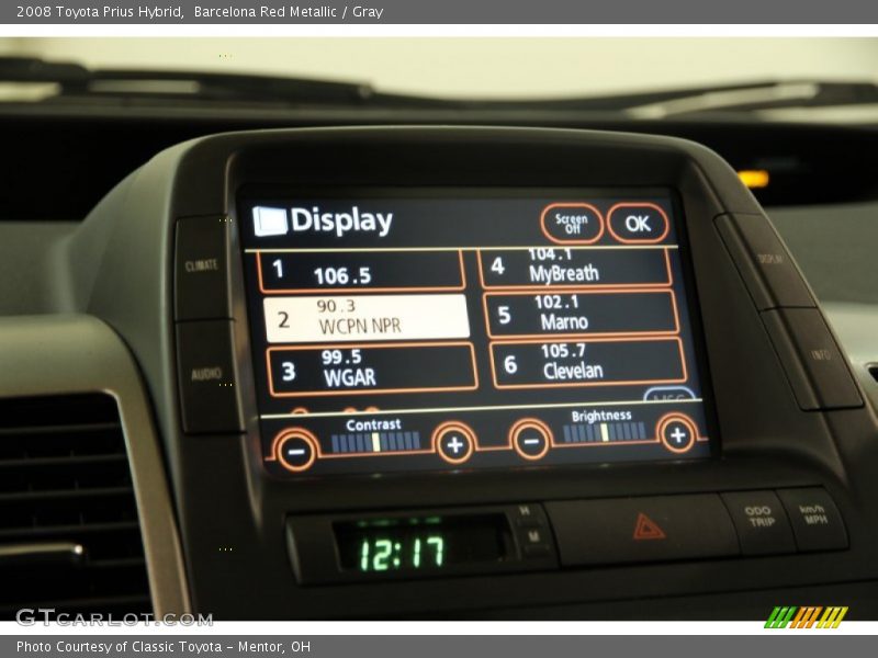 Barcelona Red Metallic / Gray 2008 Toyota Prius Hybrid