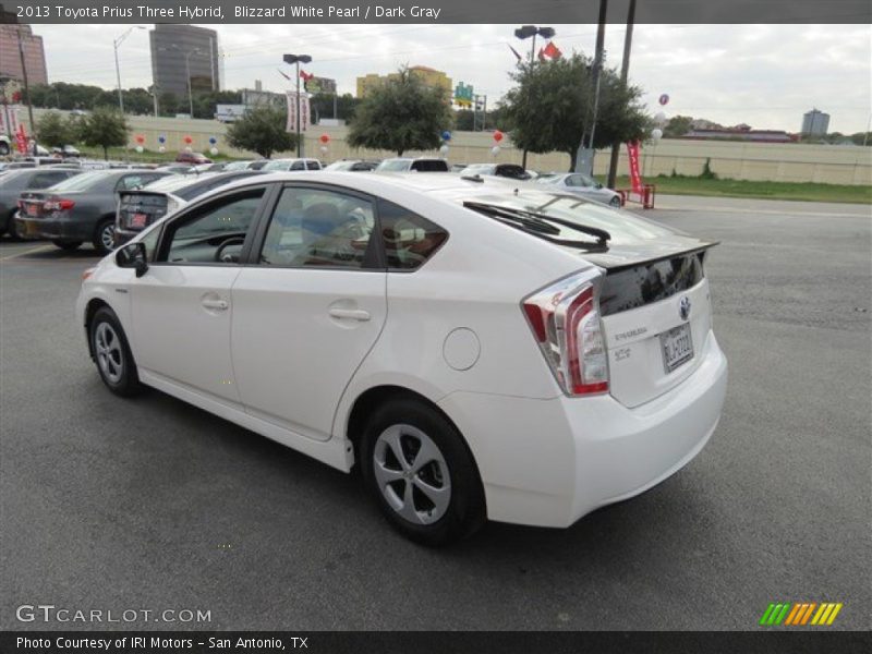 Blizzard White Pearl / Dark Gray 2013 Toyota Prius Three Hybrid